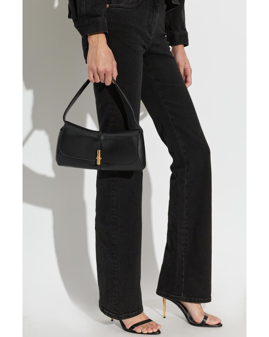 Balmain Black 'Metropolis' Shoulder Bag
