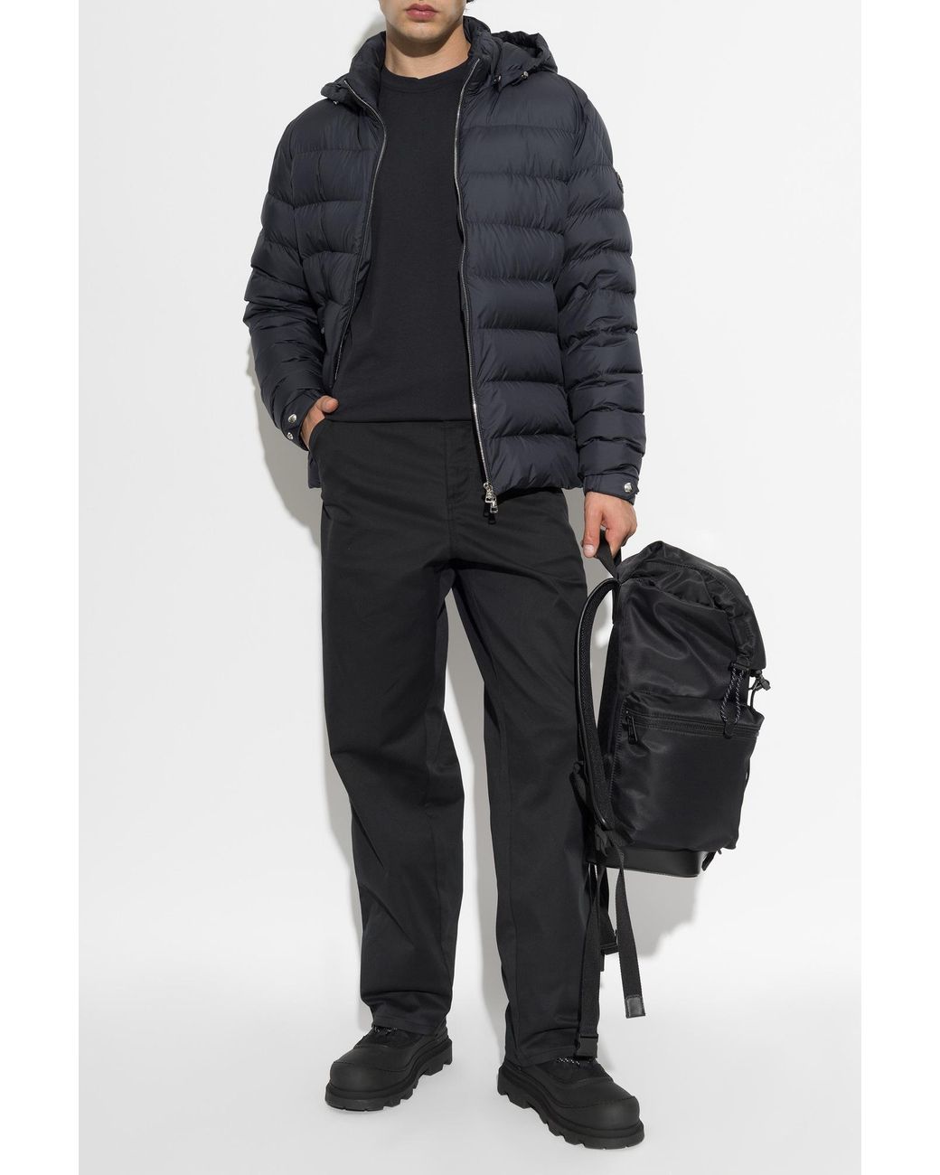 Moncler Blue Puffer Jacket 'Arneb' for men