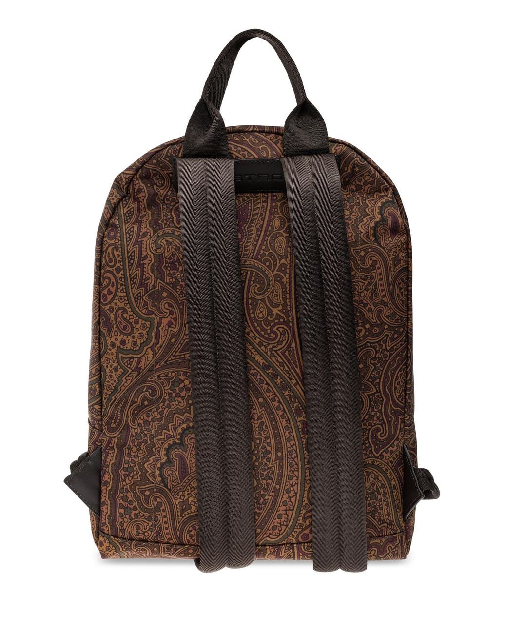 Etro Brown Patterned Backpack for men