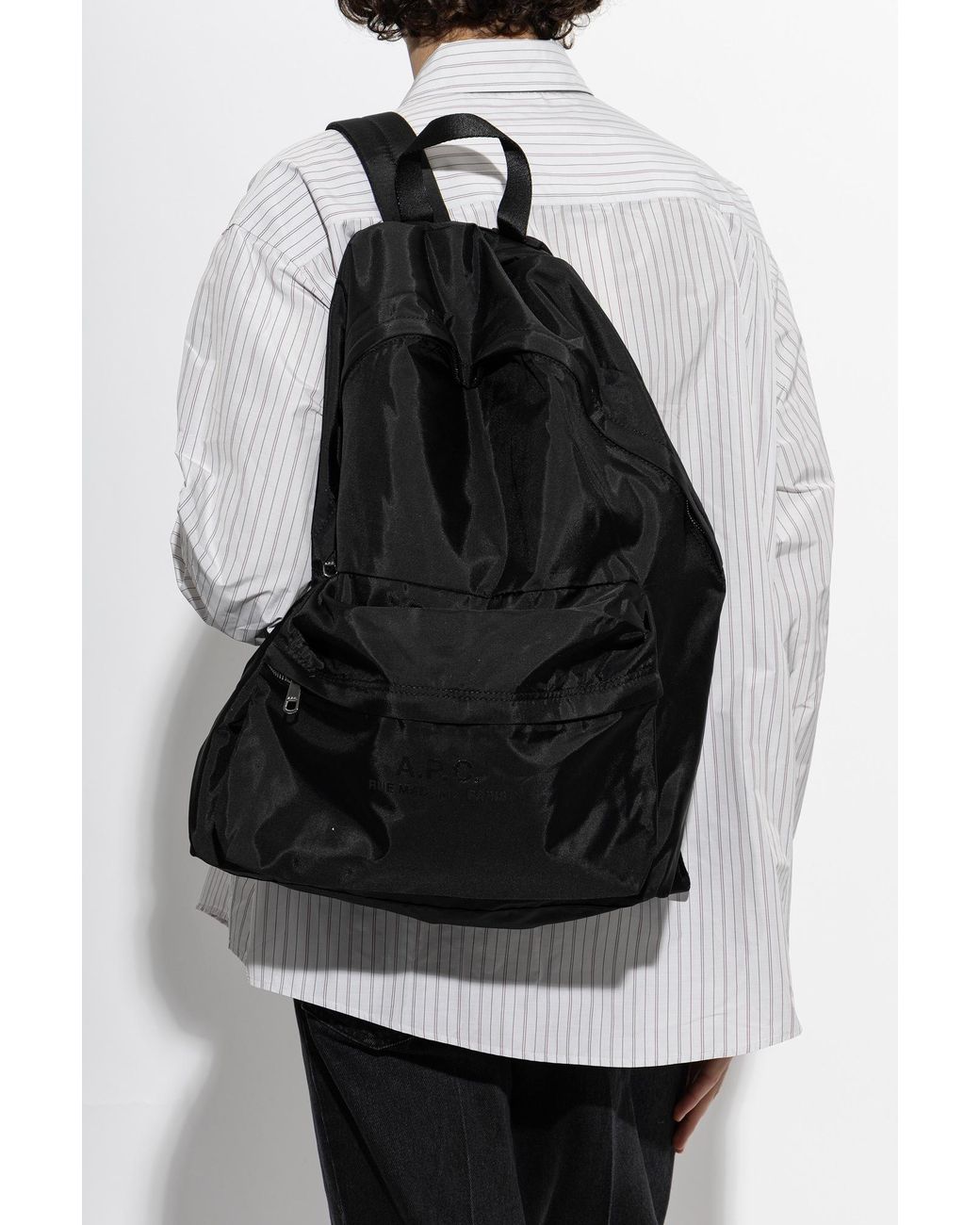 A.P.C. Black 'Dos' Backpack for men