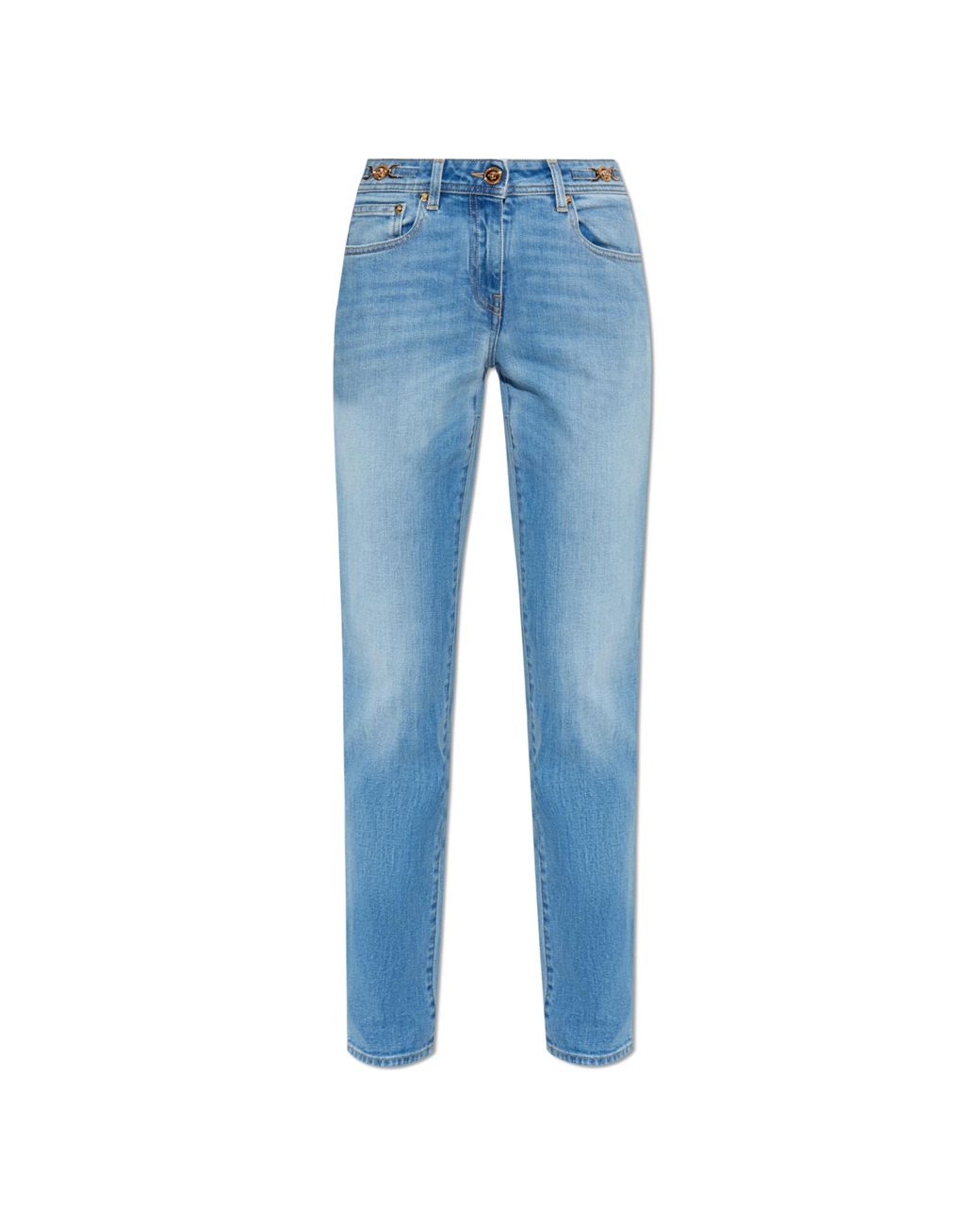 Versace Blue Jeans With Tapered Legs