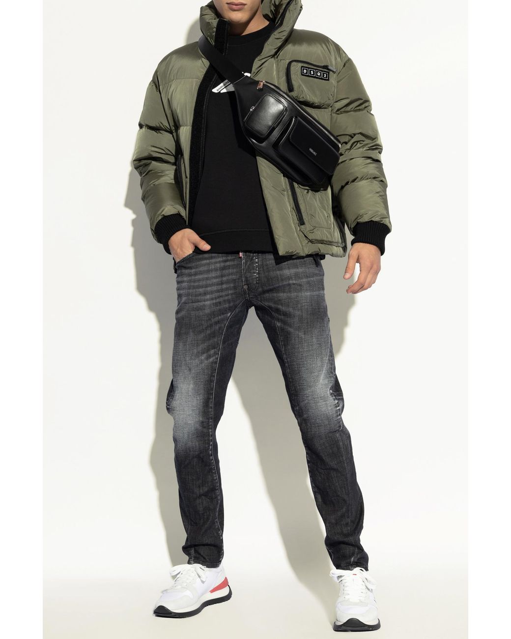 DSquared² Black Sweatshirt With Logo for men