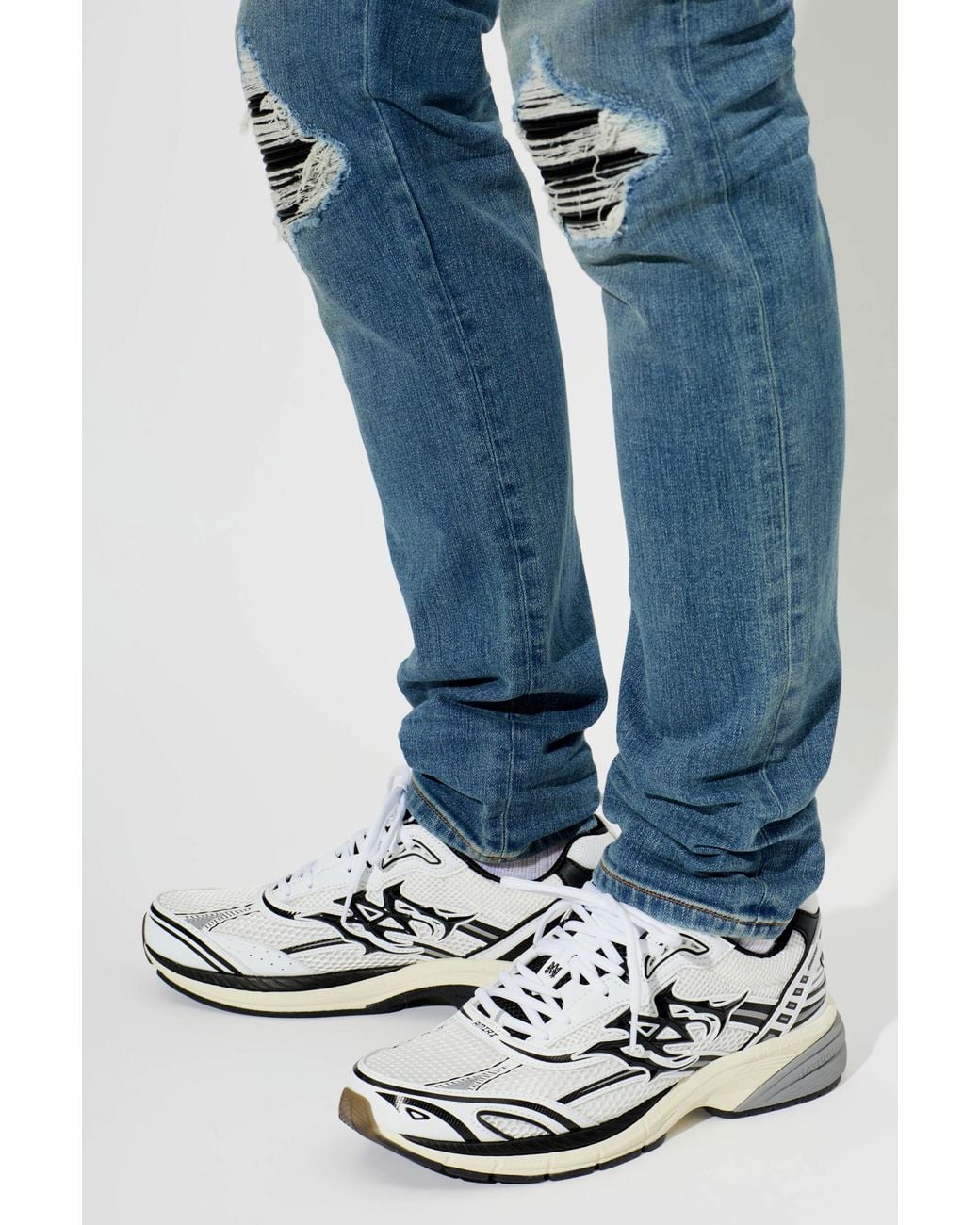Amiri White "M-Tech" Sports Shoes for men