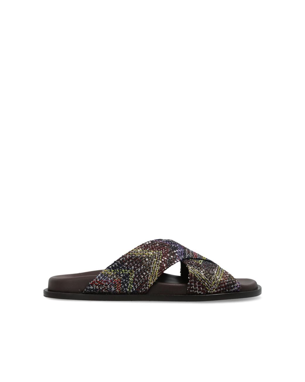 Missoni Black Patterned Flip-Flops