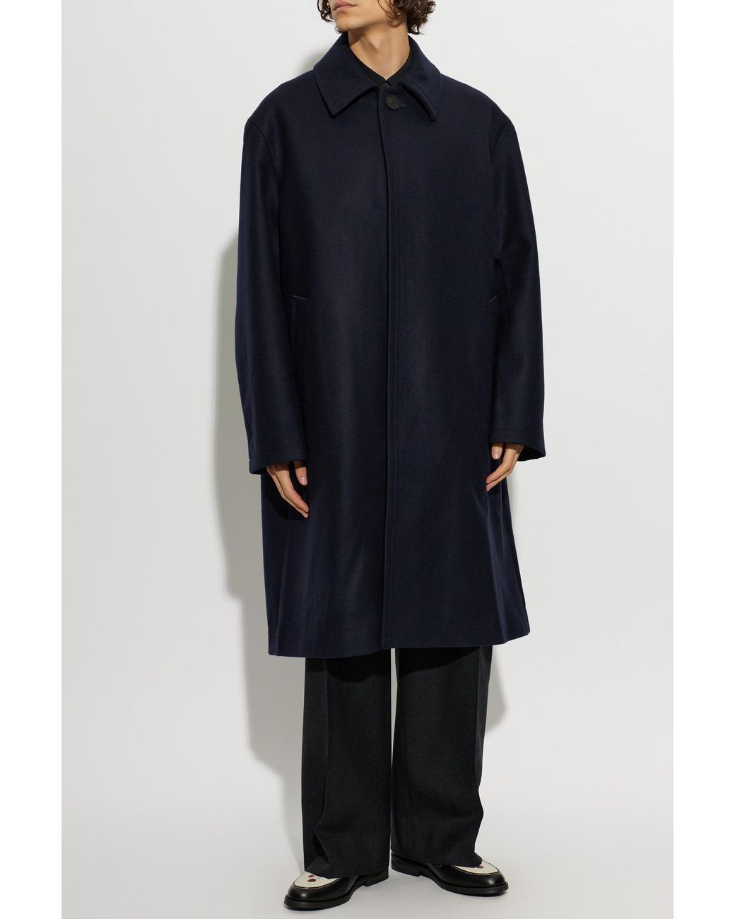 Studio Nicholson Blue "Ady" Coat for men