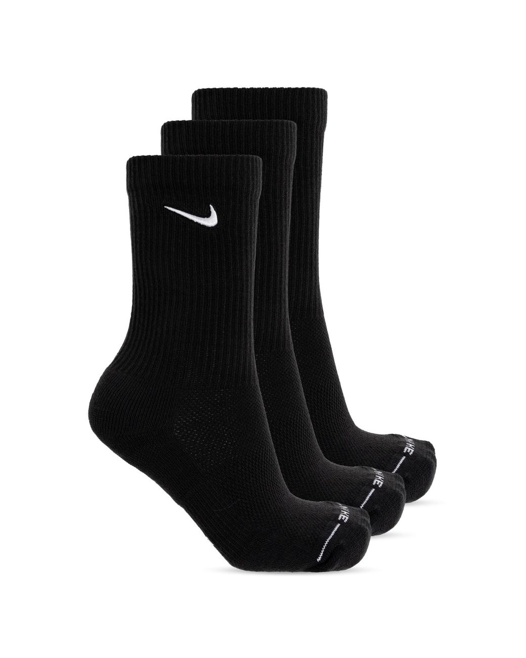 Nike Black Three-Pack Of Socks With Logo for men