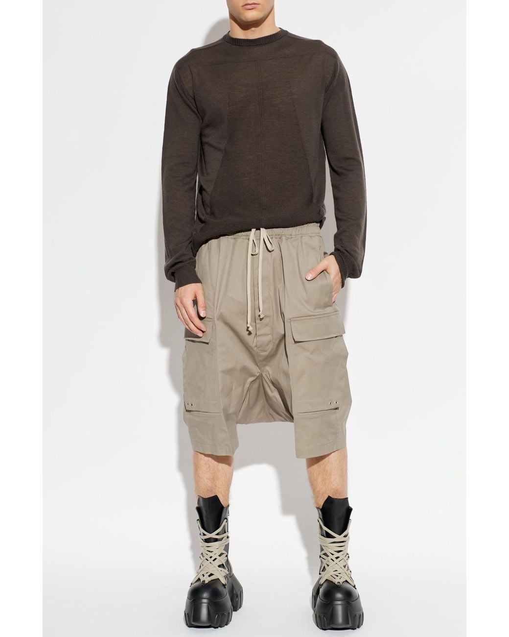 Rick Owens Brown Wool Sweater for men