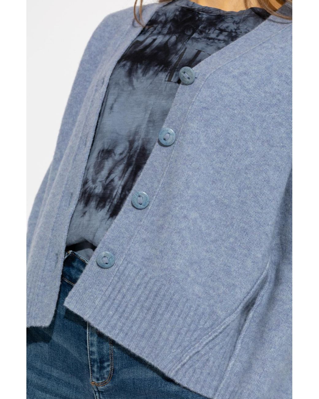 AllSaints 'rufa' Wool Cardigan in Blue 
