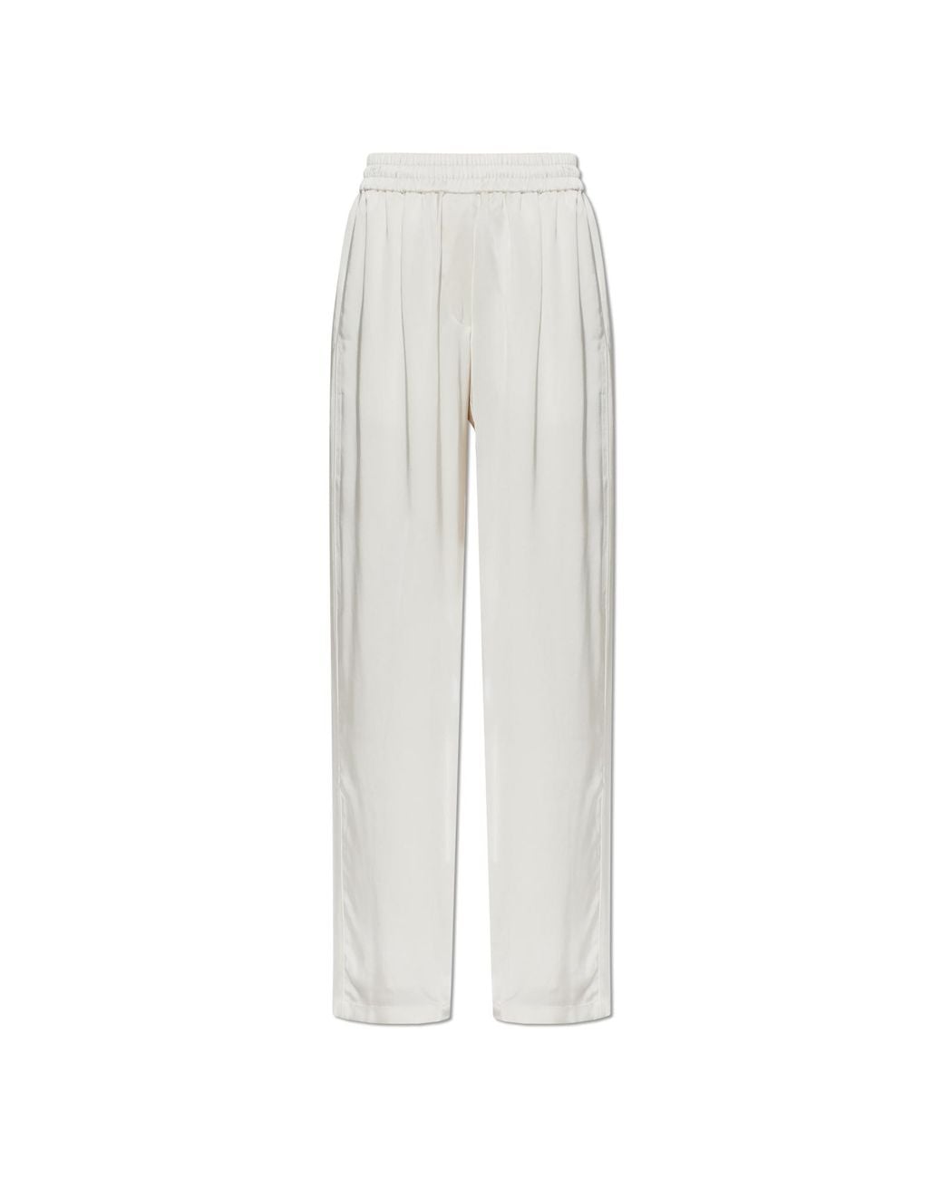 Casablanca White Wide-Leg Trousers