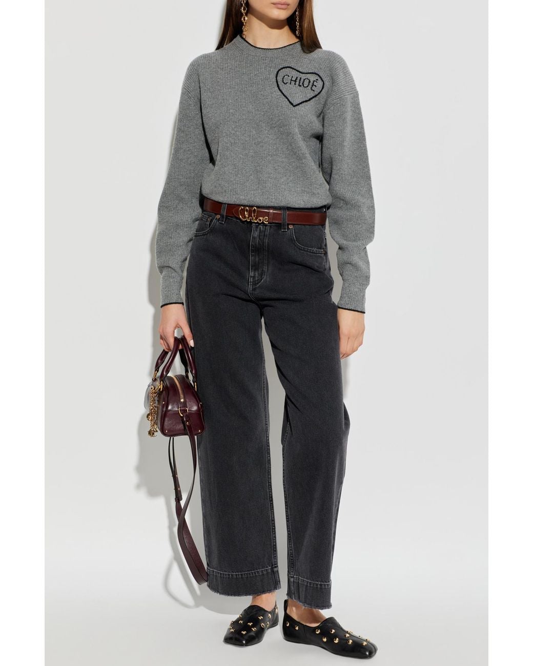 Chloé Gray Wool Sweater