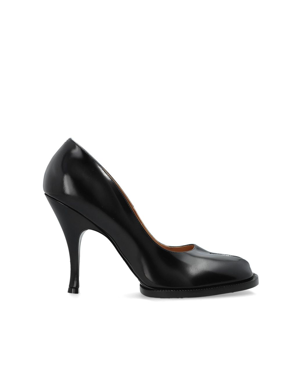 Maison Margiela Black Heeled Shoes With 'Tabi' Cut-Out