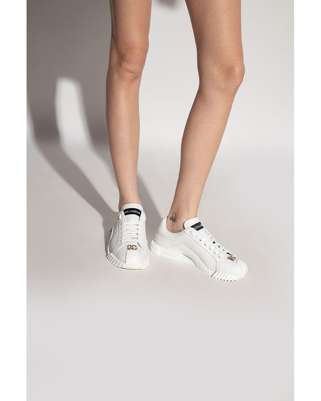 Dolce & Gabbana 'ns1' Sneakers With Logo in White | Lyst