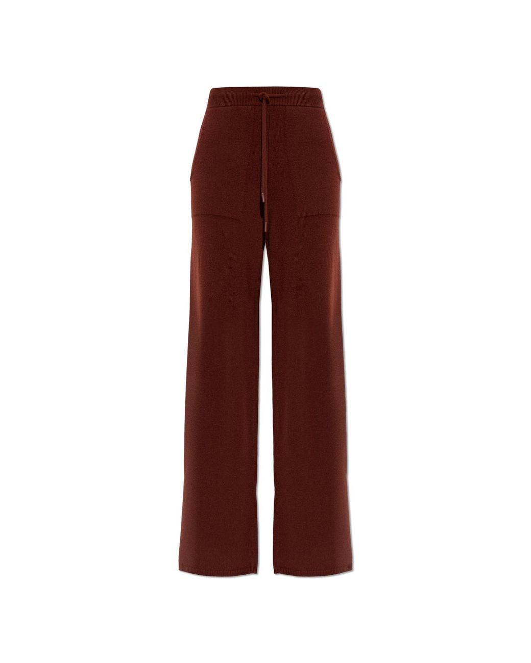 Max Mara Red Cashmere Trousers 'Fiabe'