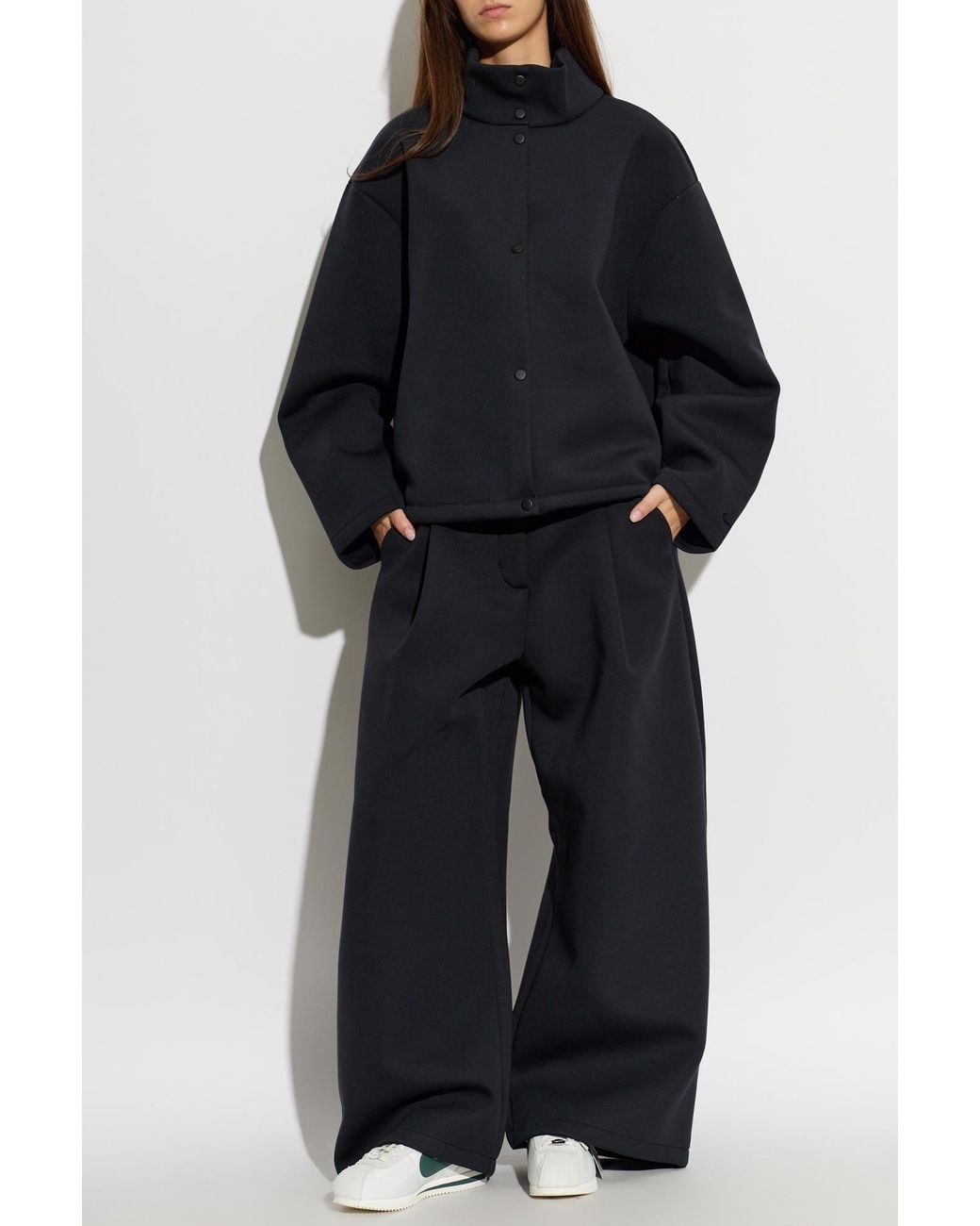 Nike Black Stand-Collar Sweatshirt