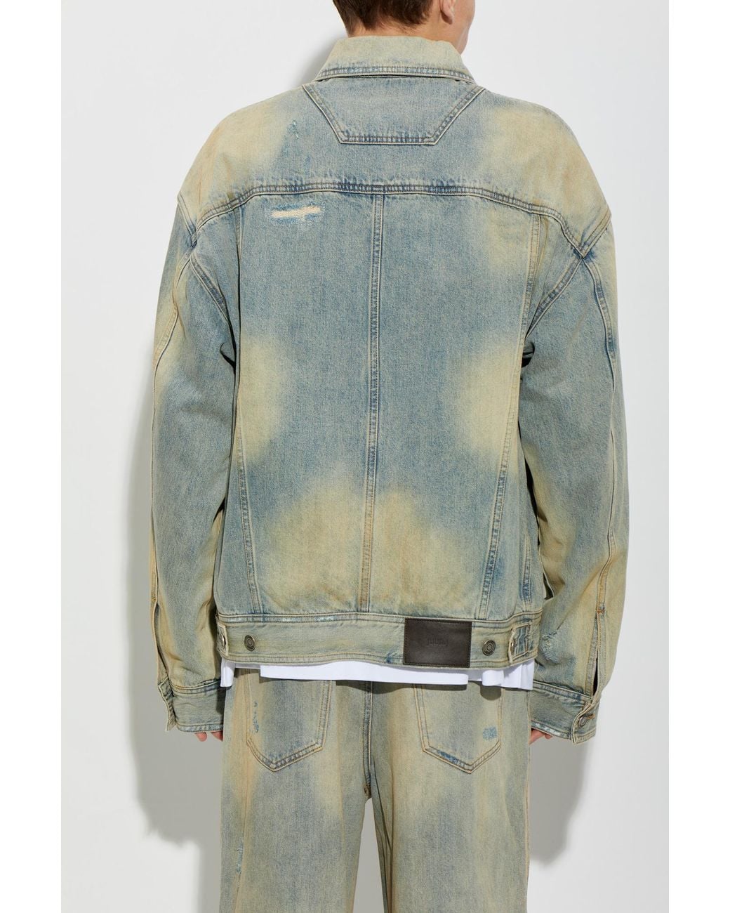 Juun.J Blue Jeans Jacket With 'Vintage' Effect for men