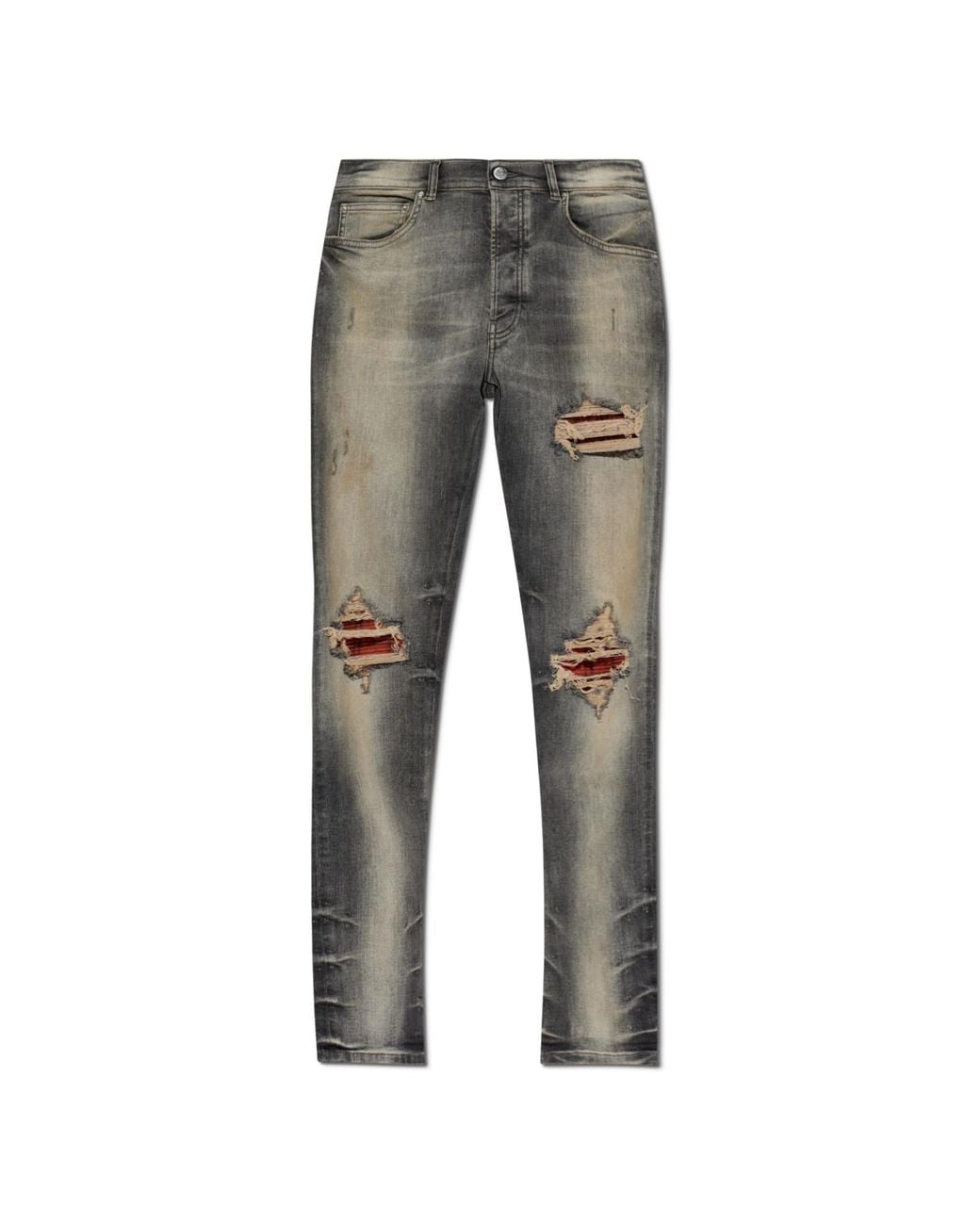 Amiri Gray Jeans With 'Vintage' Effect for men