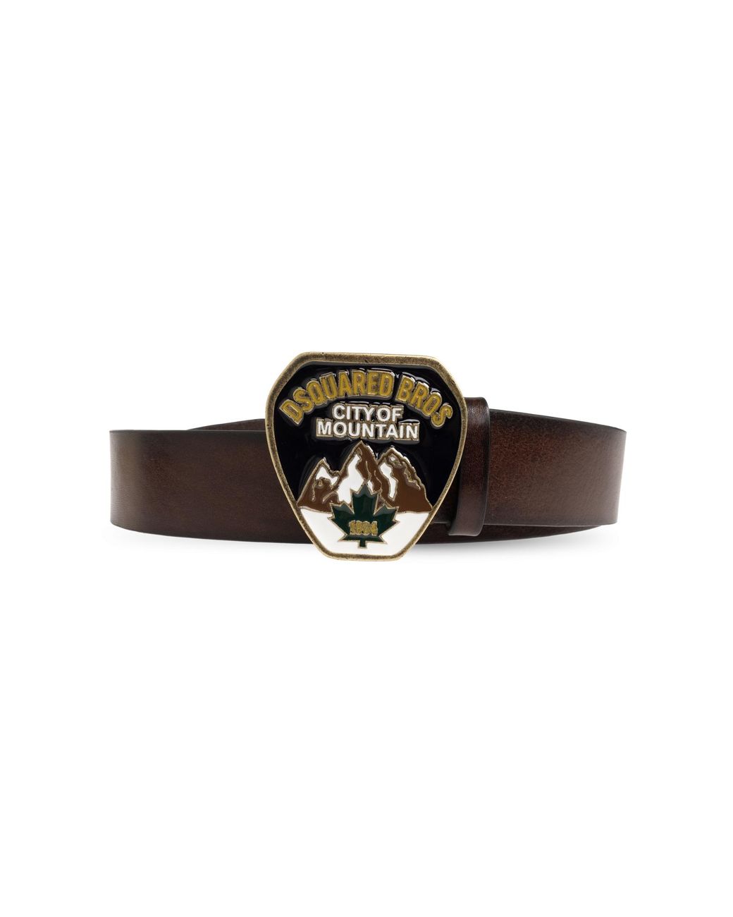 DSquared² Brown Leather Belt for men