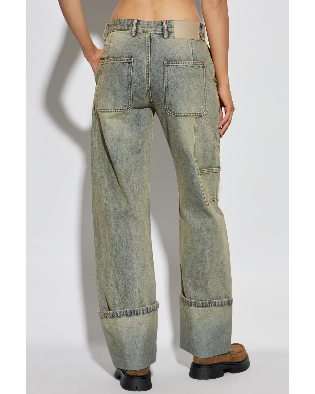 Entire studios Green 'Straight' Jeans