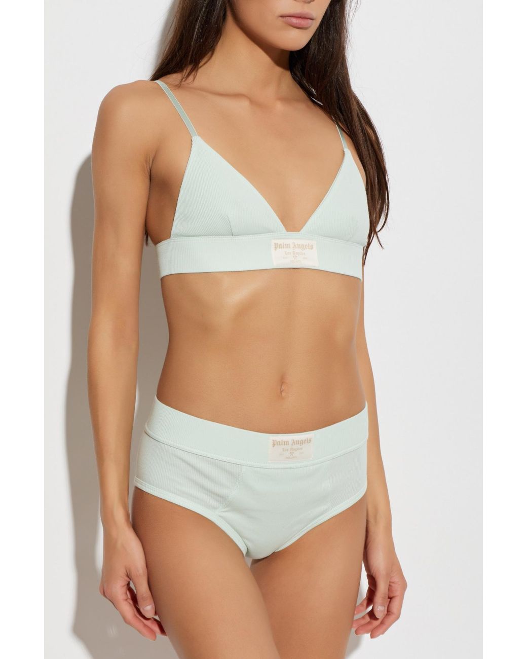 Palm Angels Green High-Waisted Cotton Briefs