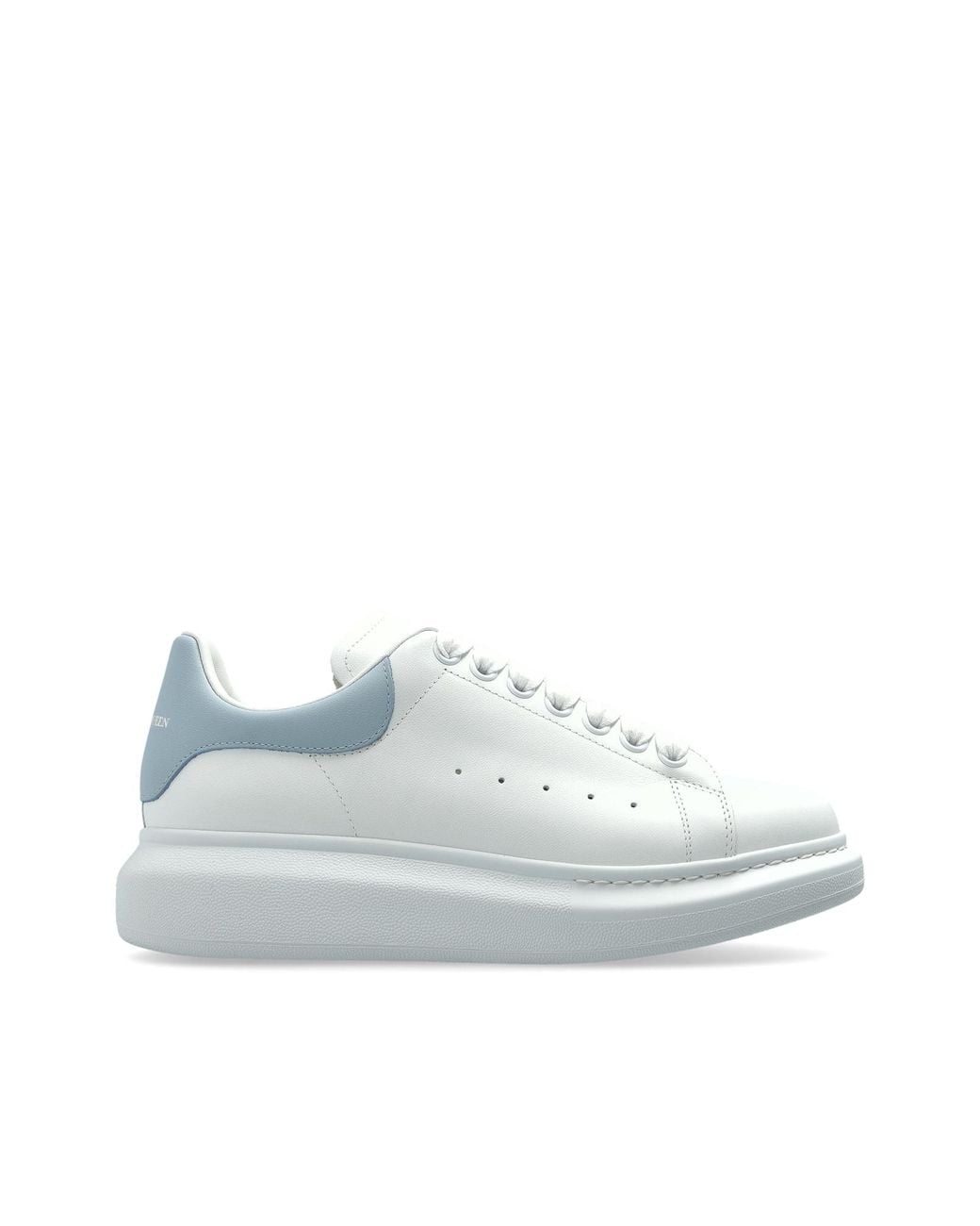 McQueen White Leather Shoes With Logo