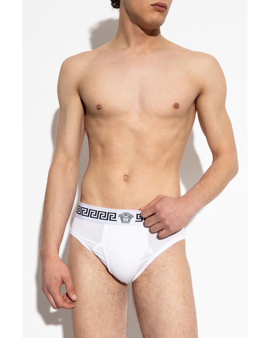 Versace White 3-Pack Of Briefs for men