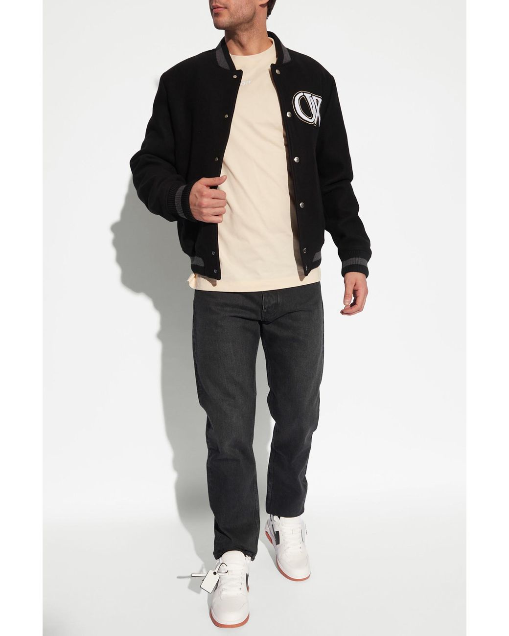 Off-White c/o Virgil Abloh Black Jeans With Logo for men
