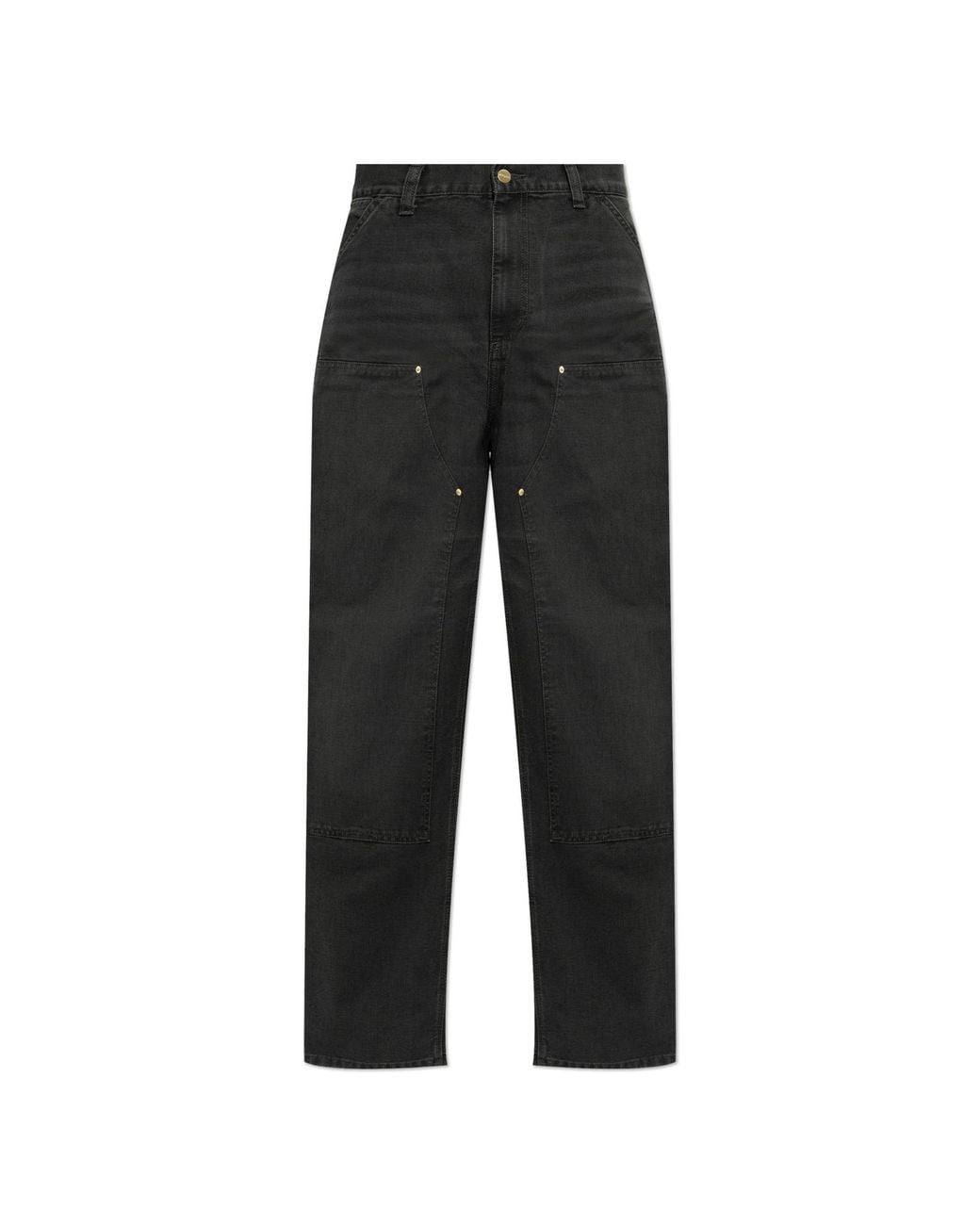 Carhartt Black 'Double Knee' Trousers for men