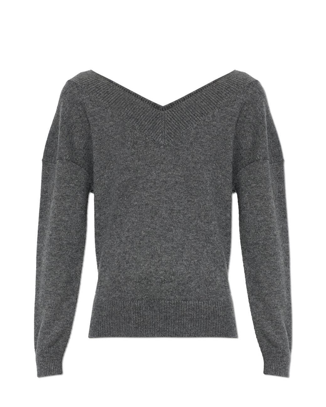Tom Ford Gray Cashmere V-Neck Sweater