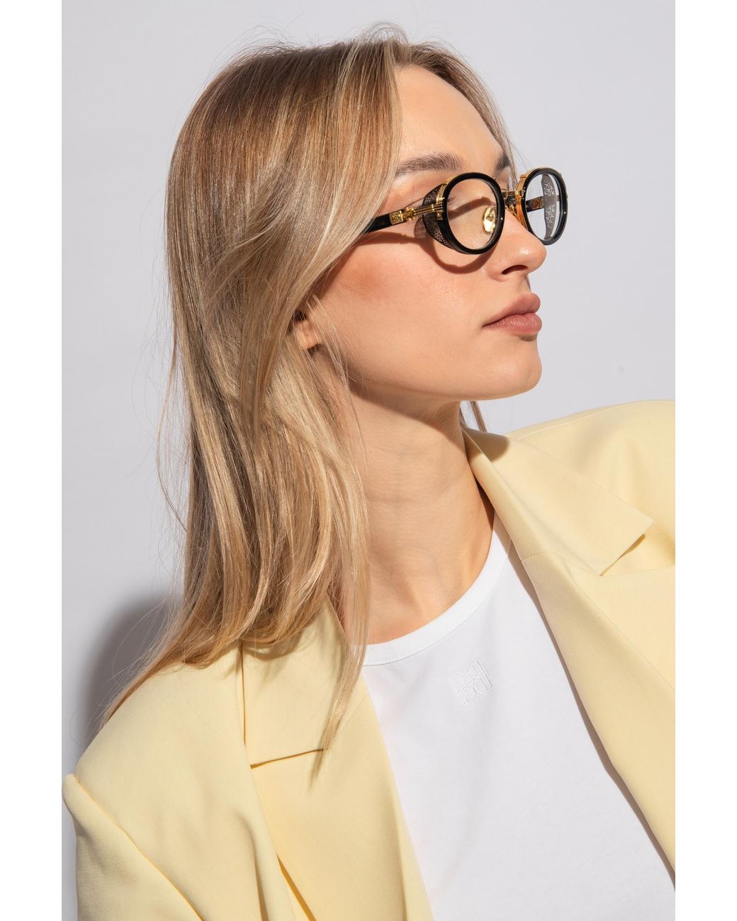 Balmain Black 'Chevalier' Prescription Glasses
