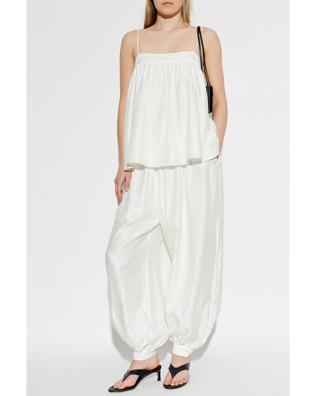 ROTATE BIRGER CHRISTENSEN White "Balloon" Trousers