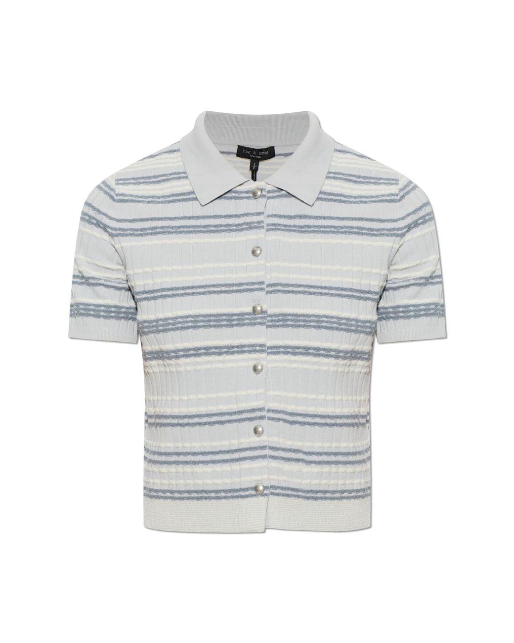 Rag & Bone Gray Short-Sleeve Cardigan