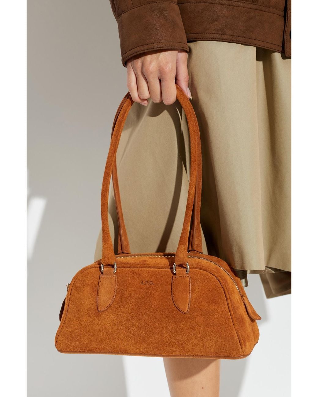 A.P.C. Brown 'Paloma' Bag