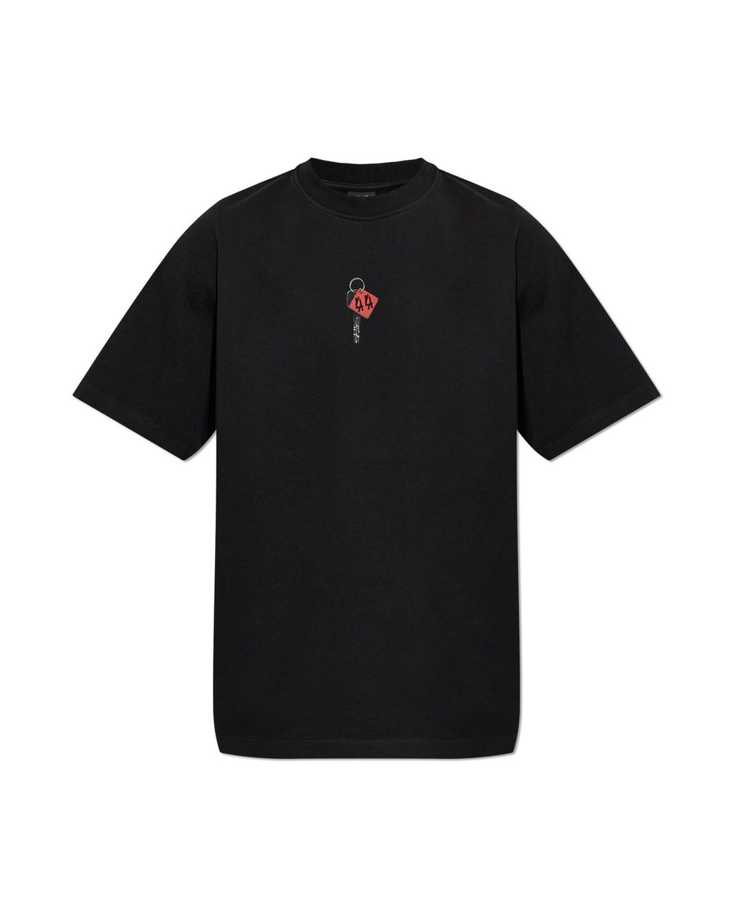 44 Label Group Black T-Shirt With Print for men