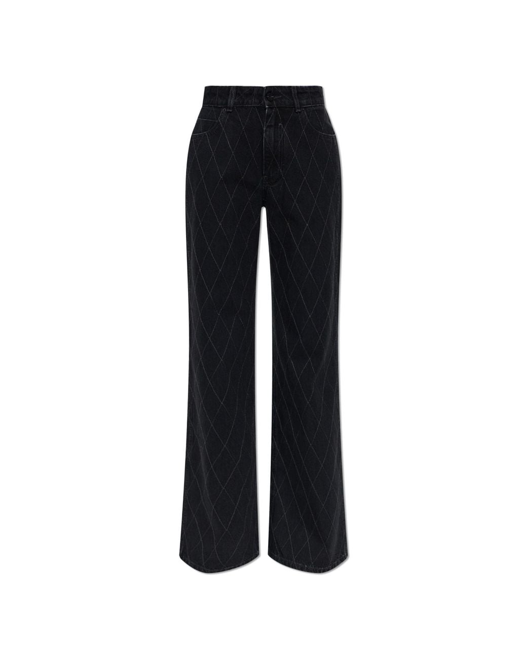 Balmain Black Wide-Leg Trousers
