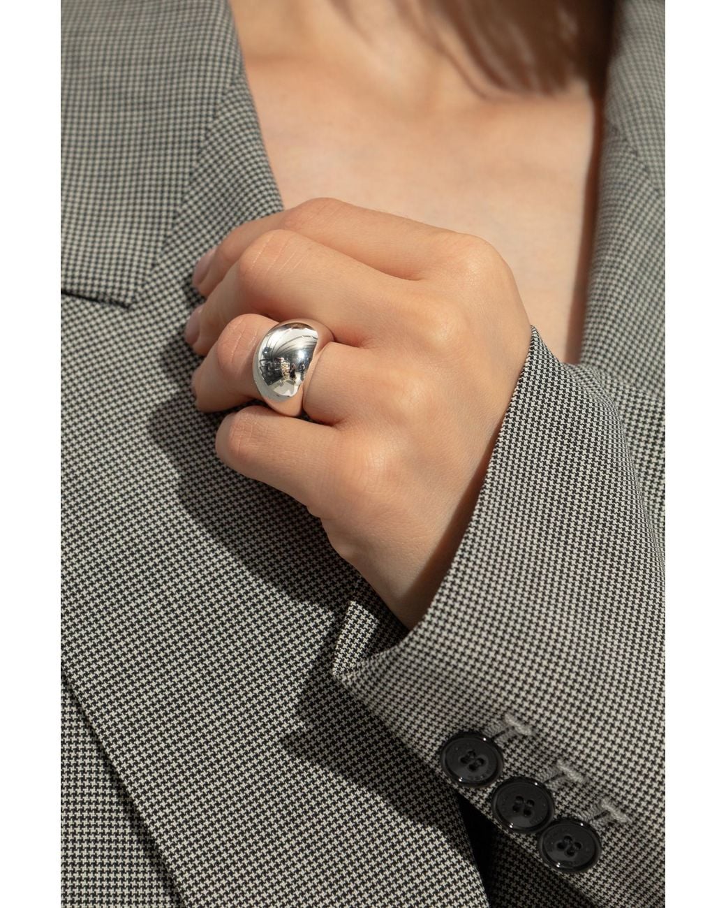 LIE STUDIO Metallic Ring 'The Leah'