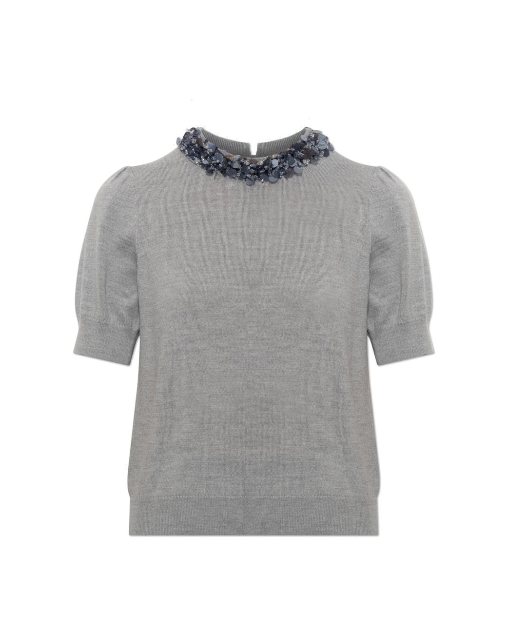 Ulla Johnson Gray Wool Top "Jude"