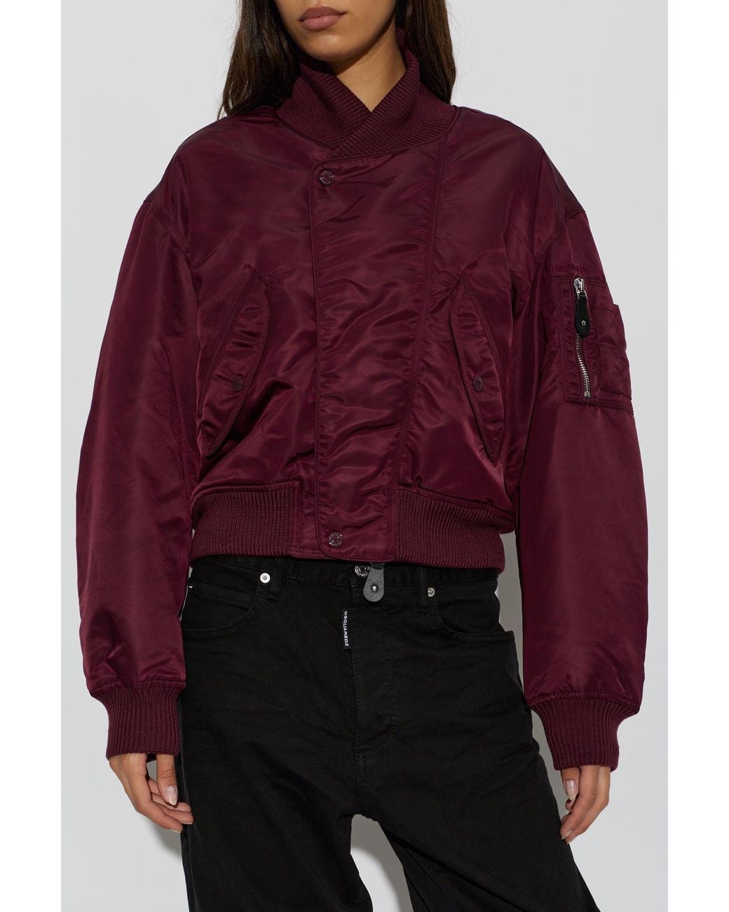 DSquared² Red Insulated 'Bomber' Jacket