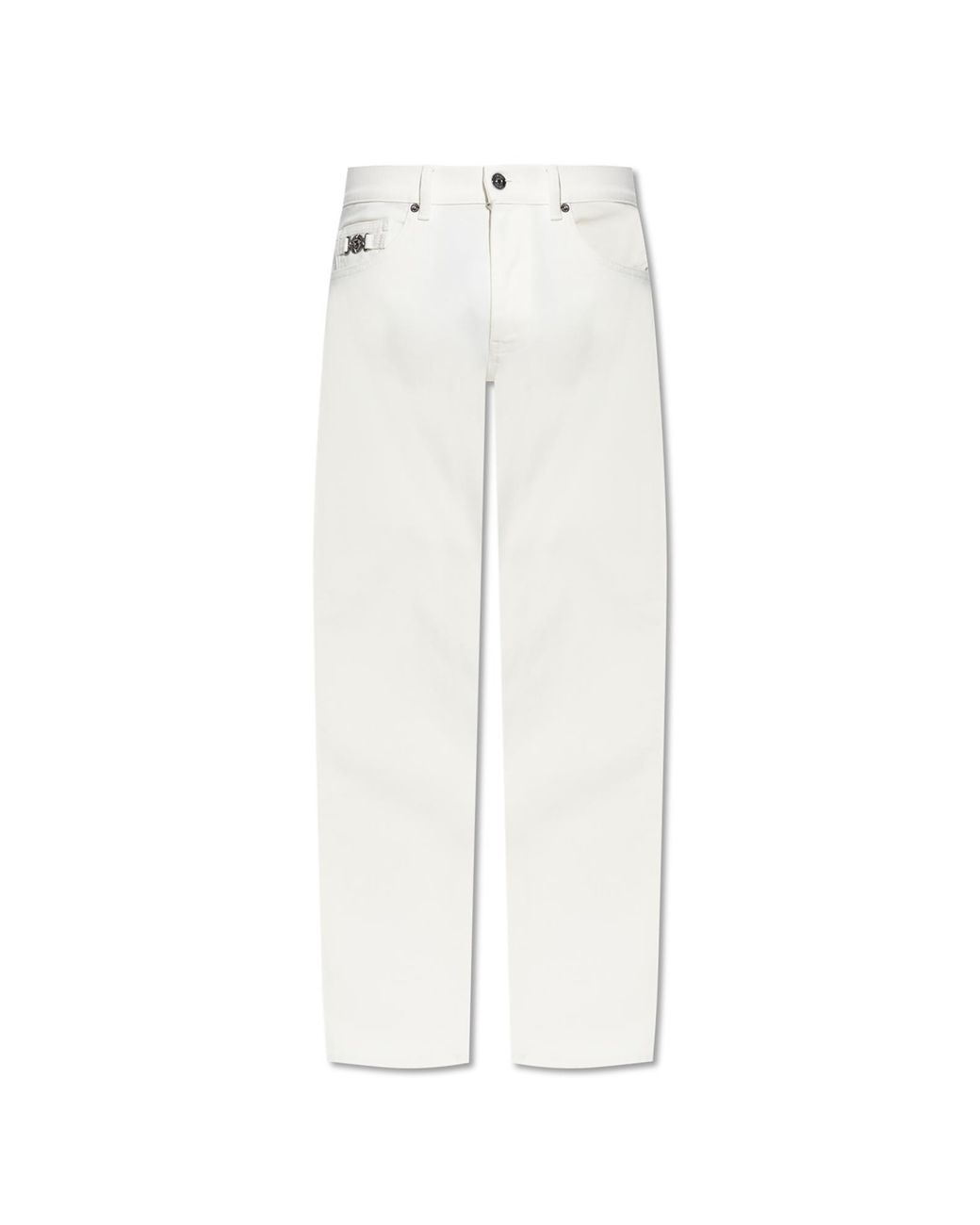 Versace White Jeans With Tapered Legs for men