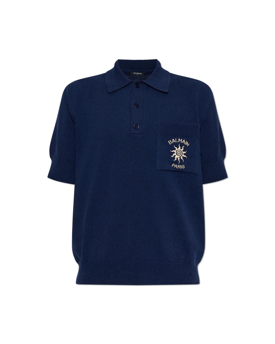 Balmain Multicolor Polo With Pocket for men