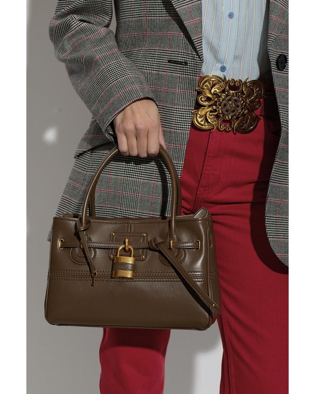 Chloé Brown Paddington Sling Small Handbag