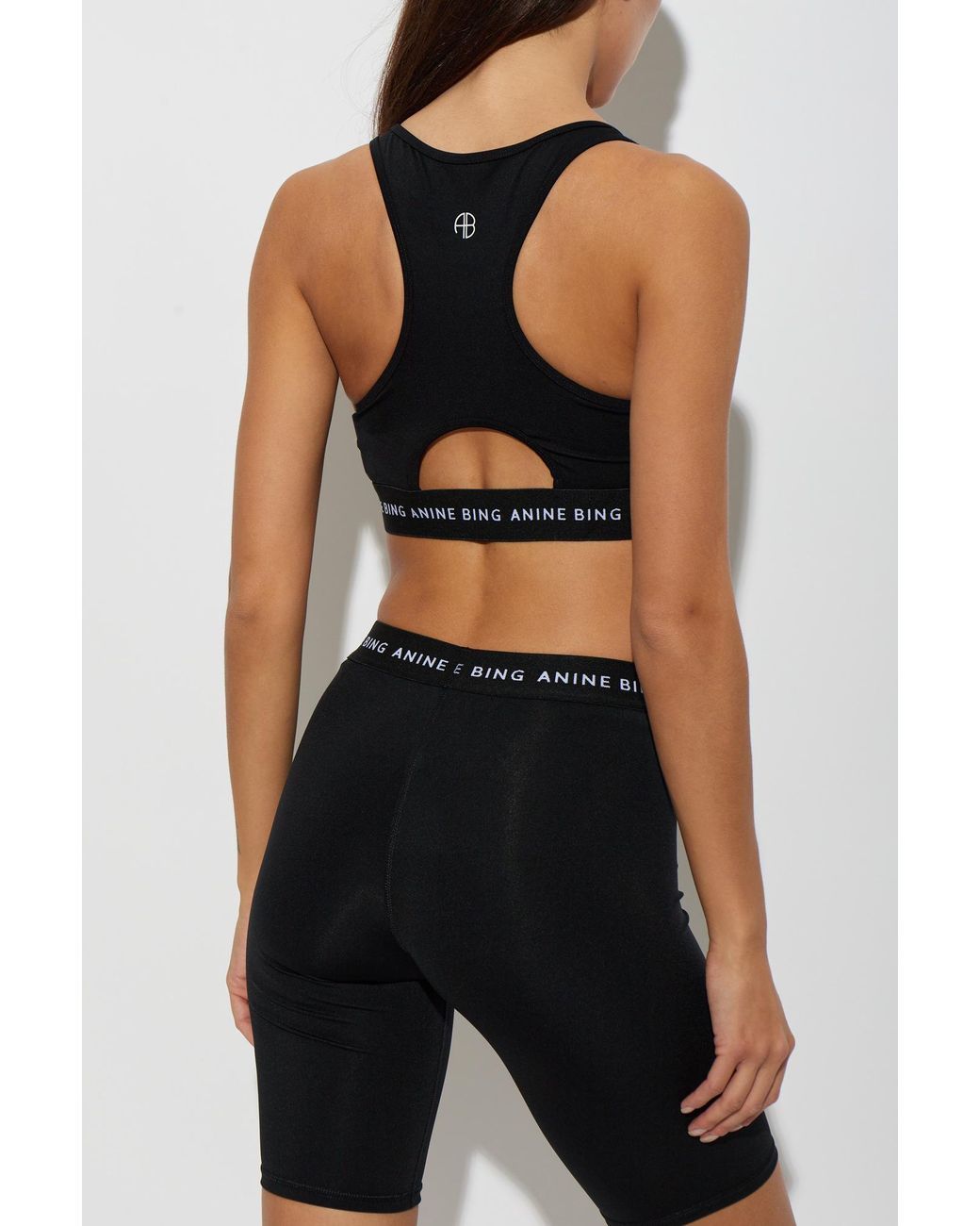 Anine Bing Black 'Nono' Training Bra