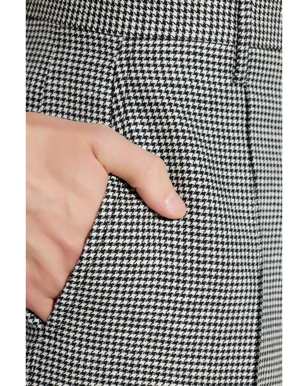 DSquared² Gray Wool Plaid Patterned Trousers for men
