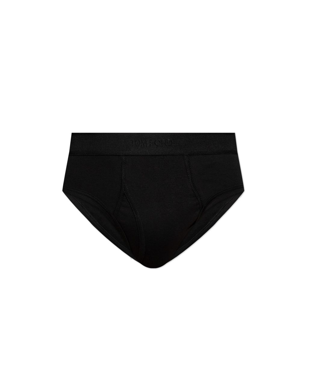 Tom Ford Black Briefs With Logo for men