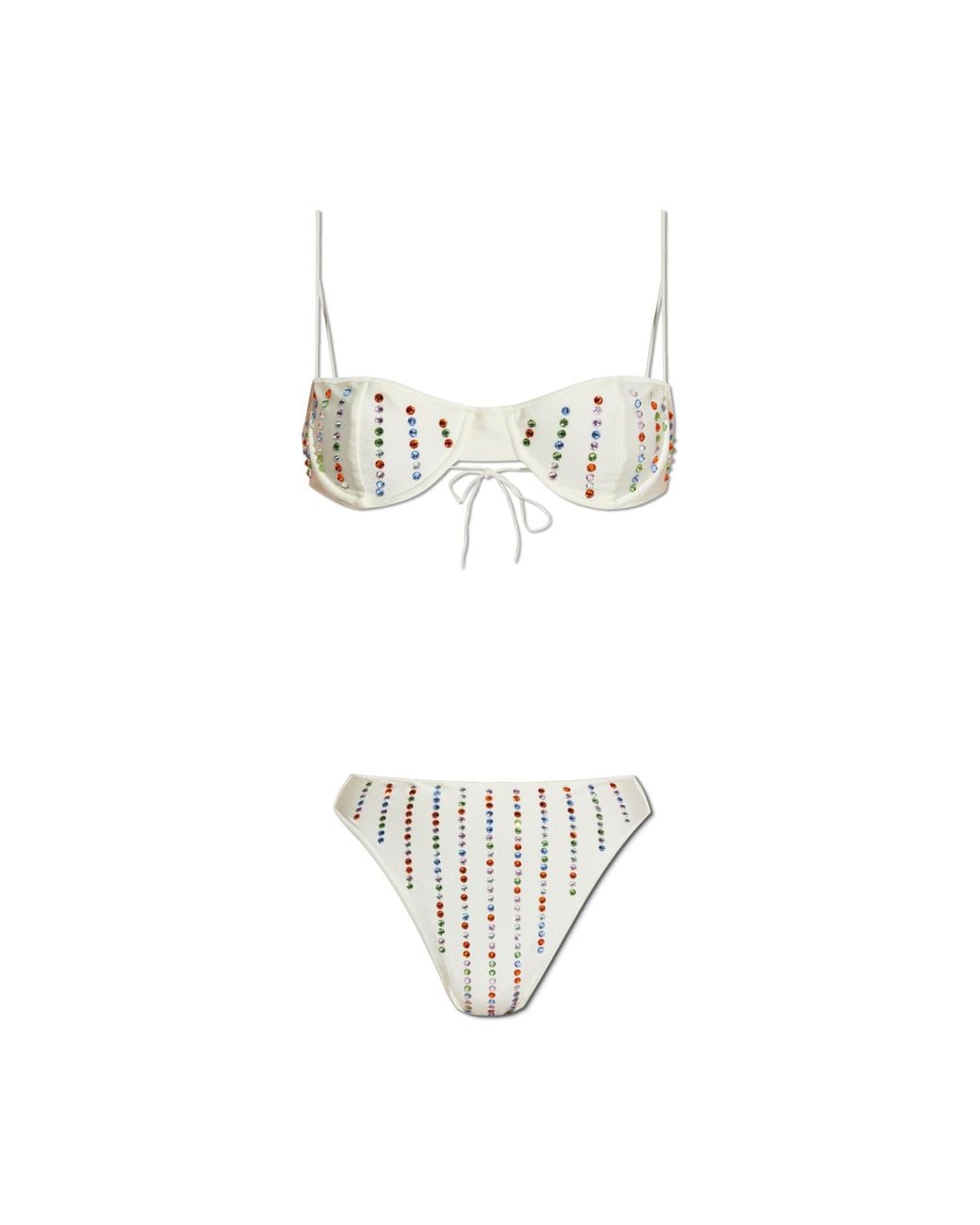 Oseree White Two-Piece Swimsuit