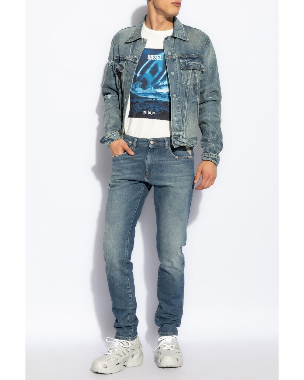 DIESEL Blue Jeans '2019 D-Strukt L.34' for men