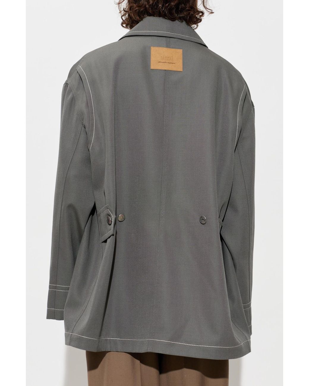 AMI Gray Wool Jacket