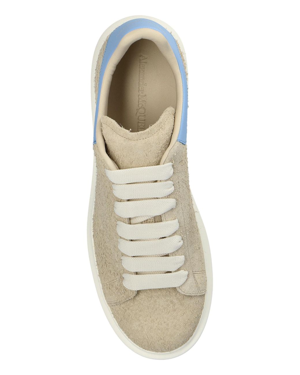 McQueen Natural Suede Sports Shoes With Logo for men