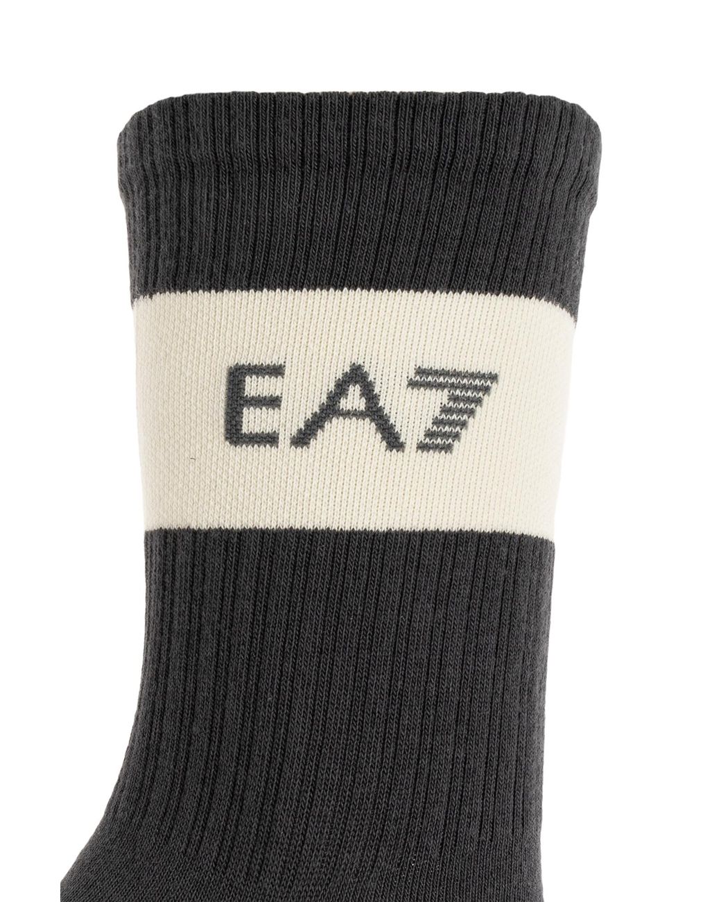 EA7 Black Two-Pack Of Socks With Logo