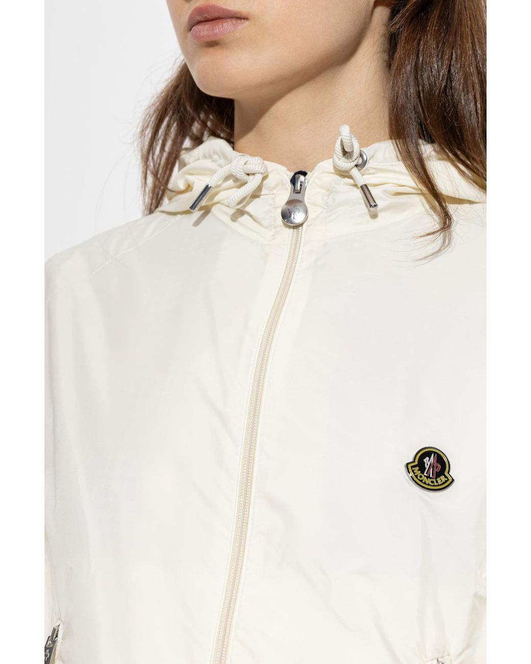 Moncler White Logo Jacket