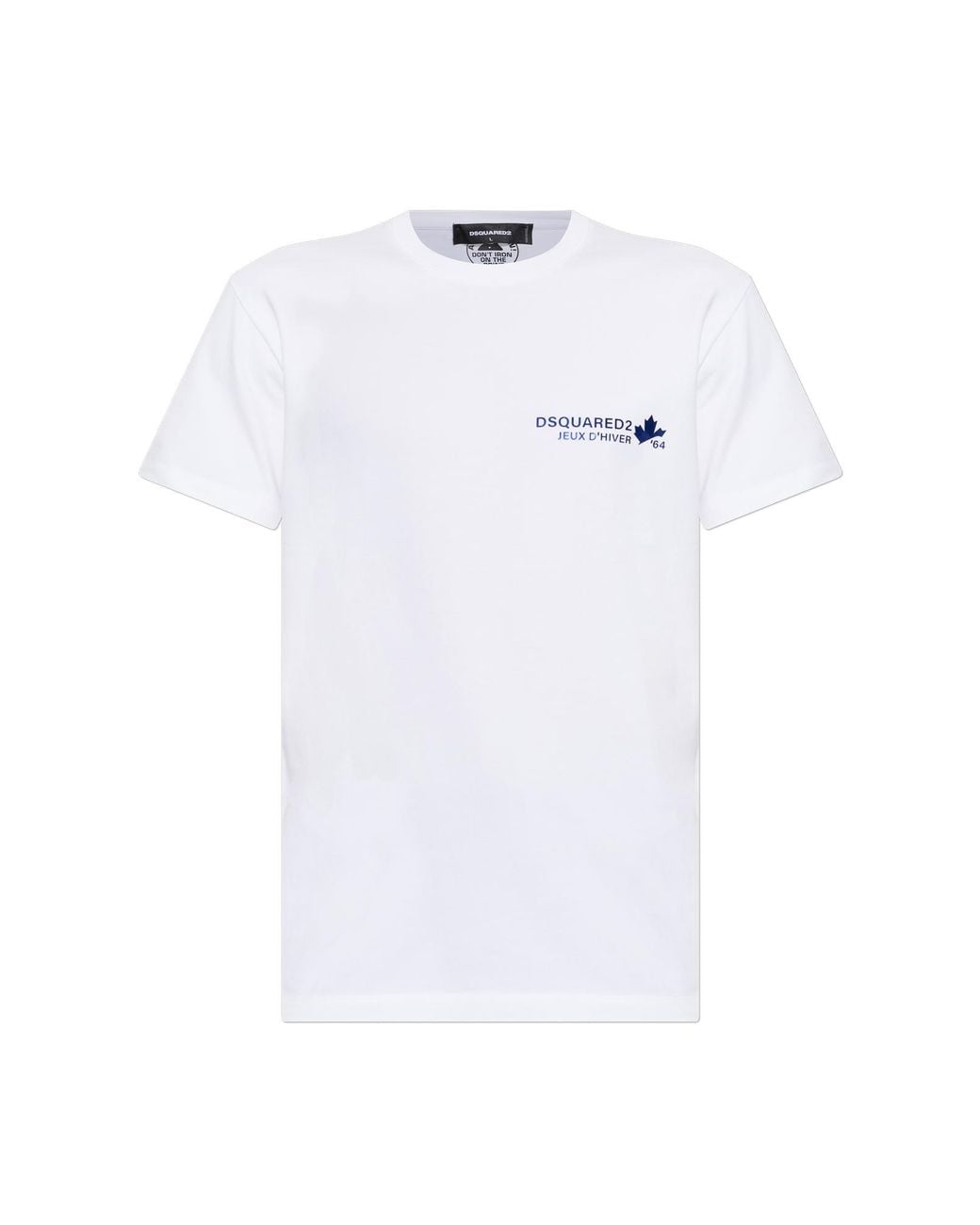 DSquared² White Cotton T-Shirt With Logo for men
